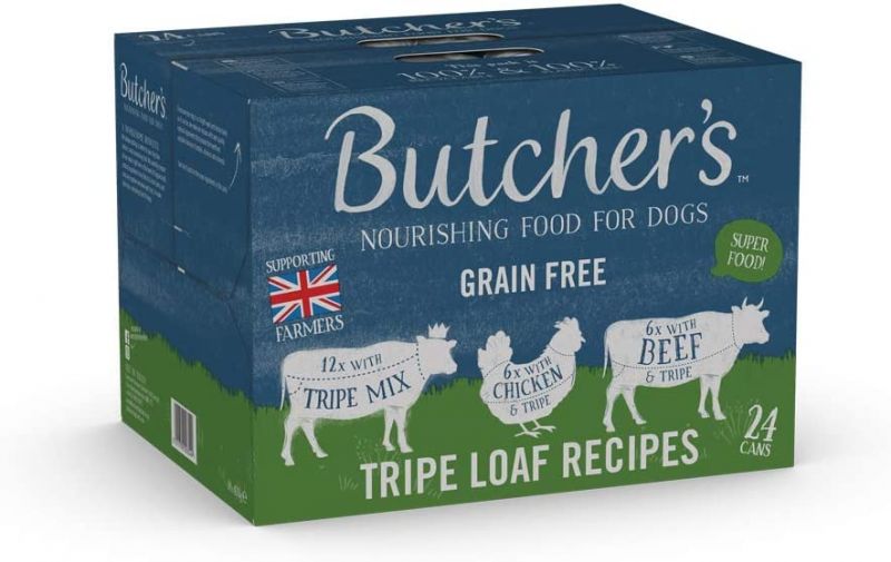 Butcher's Wet Dog Food Cans Grain Free Tripe Loaf Recipes